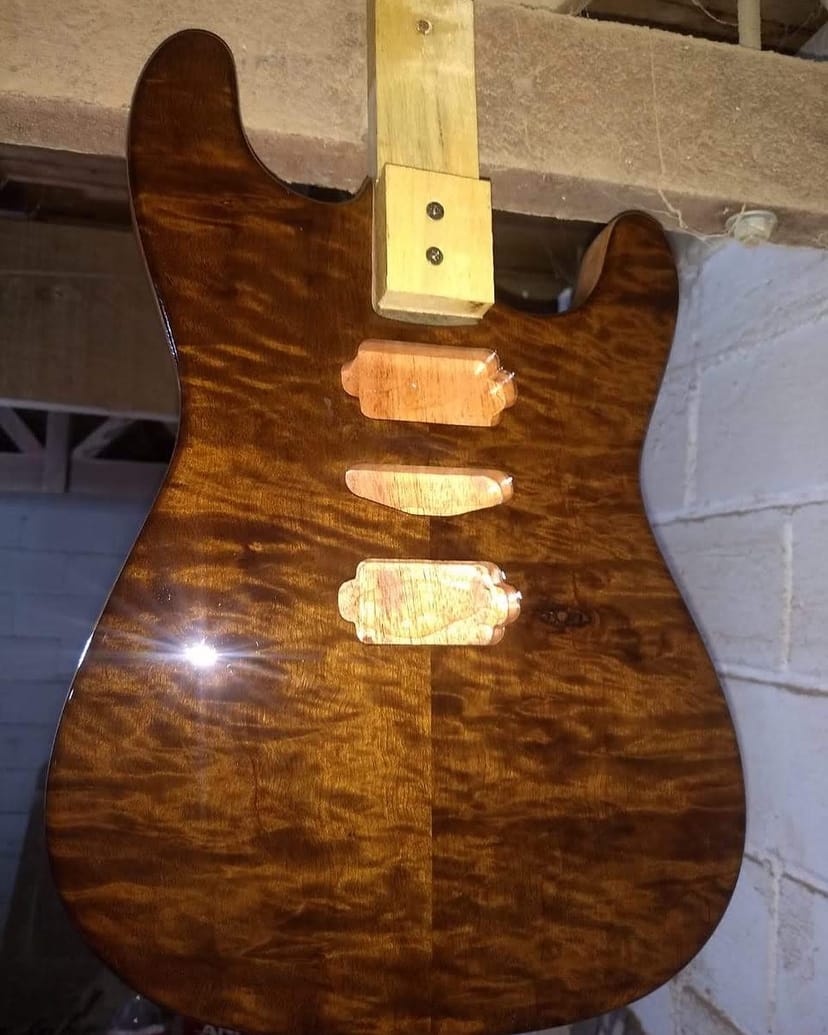 Corpo de Guitarra — Quilted Maple